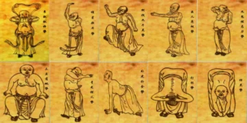 И дзин дзин Промяна на мускулите и сухожилията от Да Мо - класическо изображение