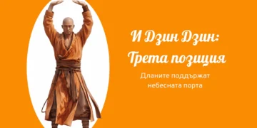 И Дзин Дзин трета позиция: Дланите поддържат небесната порта 3 И Дзин Дзин трета позиция: Дланите поддържат небесната порта 2